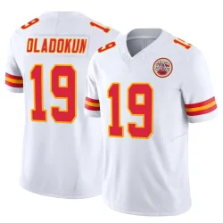 Kansas City Chiefs Men's Limited White Vapor F.U.S.E. Jersey (19 Chris Oladokun)
