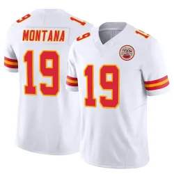 Kansas City Chiefs Men's Limited White Vapor F.U.S.E. Jersey (19 Joe Montana)