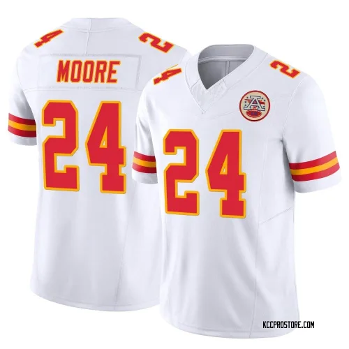 Kansas City Chiefs Men's Limited White Vapor F.U.S.E. Jersey (24 Skyy Moore)