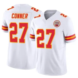Kansas City Chiefs Men's Limited White Vapor F.U.S.E. Jersey (27 Chamarri Conner)