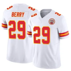 Kansas City Chiefs Men's Limited White Vapor F.U.S.E. Jersey (29 Eric Berry)