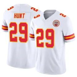 Kansas City Chiefs Men's Limited White Vapor F.U.S.E. Jersey (29 Kareem Hunt)