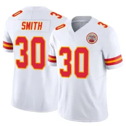 Kansas City Chiefs Men's Limited White Vapor F.U.S.E. Jersey (30 Brashard Smith)