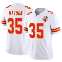Kansas City Chiefs Men's Limited White Vapor F.U.S.E. Jersey (35 Jaylen Watson)