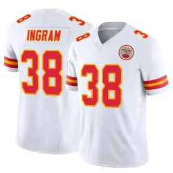 Kansas City Chiefs Men's Limited White Vapor F.U.S.E. Jersey (38 Keaontay Ingram)
