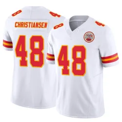 Kansas City Chiefs Men's Limited White Vapor F.U.S.E. Jersey (48 Cole Christiansen)