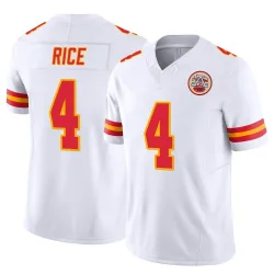 Kansas City Chiefs Men's Limited White Vapor F.U.S.E. Jersey (4 Rashee Rice)