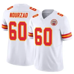Kansas City Chiefs Men's Limited White Vapor F.U.S.E. Jersey (60 Hunter Nourzad)