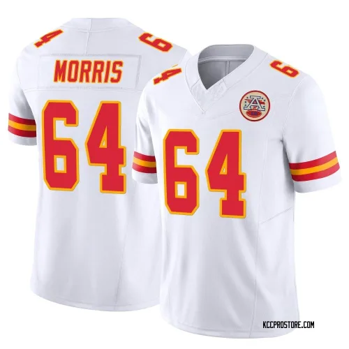 Kansas City Chiefs Men's Limited White Vapor F.U.S.E. Jersey (64 Wanya Morris)