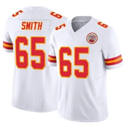 Kansas City Chiefs Men's Limited White Vapor F.U.S.E. Jersey (65 Trey Smith)