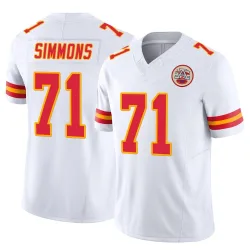 Kansas City Chiefs Men's Limited White Vapor F.U.S.E. Jersey (71 Josh Simmons)