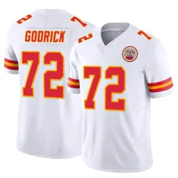 Kansas City Chiefs Men's Limited White Vapor F.U.S.E. Jersey (72 Chukwuebuka Godrick)