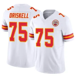 Kansas City Chiefs Men's Limited White Vapor F.U.S.E. Jersey (75 Ethan Driskell)