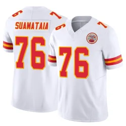 Kansas City Chiefs Men's Limited White Vapor F.U.S.E. Jersey (76 Kingsley Suamataia)