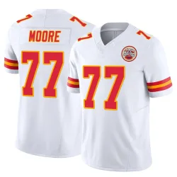 Kansas City Chiefs Men's Limited White Vapor F.U.S.E. Jersey (77 Jaylon Moore)