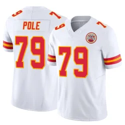Kansas City Chiefs Men's Limited White Vapor F.U.S.E. Jersey (79 Esa Pole)