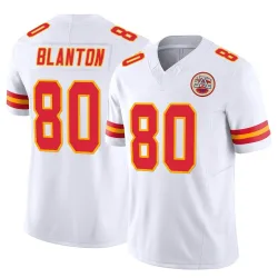 Kansas City Chiefs Men's Limited White Vapor F.U.S.E. Jersey (80 Kendall Blanton)