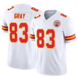 Kansas City Chiefs Men's Limited White Vapor F.U.S.E. Jersey (83 Noah Gray)