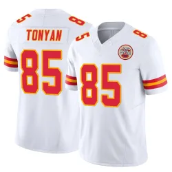 Kansas City Chiefs Men's Limited White Vapor F.U.S.E. Jersey (85 Robert Tonyan)