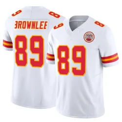 Kansas City Chiefs Men's Limited White Vapor F.U.S.E. Jersey (89 Jason Brownlee)