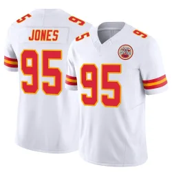 Kansas City Chiefs Men's Limited White Vapor F.U.S.E. Jersey (95 Chris Jones)