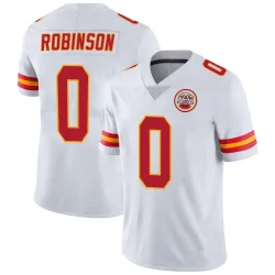 Kansas City Chiefs Men's Limited White Vapor Untouchable Jersey (0 Janarius Robinson)