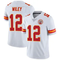 Kansas City Chiefs Men's Limited White Vapor Untouchable Jersey (12 Jared Wiley)