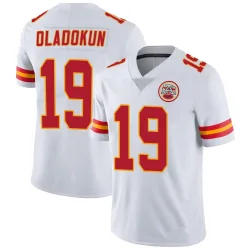 Kansas City Chiefs Men's Limited White Vapor Untouchable Jersey (19 Chris Oladokun)