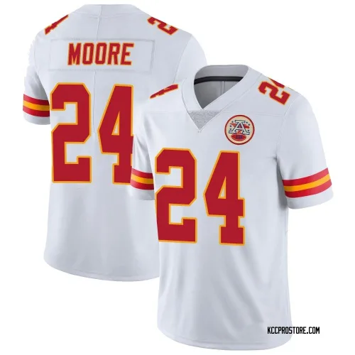 Kansas City Chiefs Men's Limited White Vapor Untouchable Jersey (24 Skyy Moore)