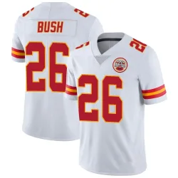 Kansas City Chiefs Men's Limited White Vapor Untouchable Jersey (26 Deon Bush)