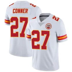 Kansas City Chiefs Men's Limited White Vapor Untouchable Jersey (27 Chamarri Conner)