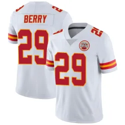 Kansas City Chiefs Men's Limited White Vapor Untouchable Jersey (29 Eric Berry)