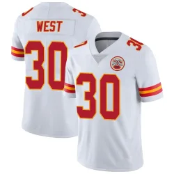 Kansas City Chiefs Men's Limited White Vapor Untouchable Jersey (30 Charcandrick West)
