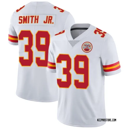 Kansas City Chiefs Men's Limited White Vapor Untouchable Jersey (39 Melvin Smith Jr.)