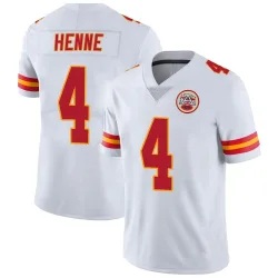Kansas City Chiefs Men's Limited White Vapor Untouchable Jersey (4 Chad Henne)