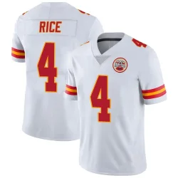 Kansas City Chiefs Men's Limited White Vapor Untouchable Jersey (4 Rashee Rice)