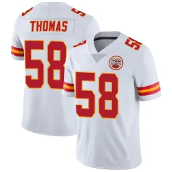 Kansas City Chiefs Men's Limited White Vapor Untouchable Jersey (58 Derrick Thomas)