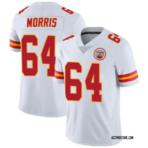 Kansas City Chiefs Men's Limited White Vapor Untouchable Jersey (64 Wanya Morris)