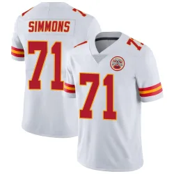 Kansas City Chiefs Men's Limited White Vapor Untouchable Jersey (71 Josh Simmons)