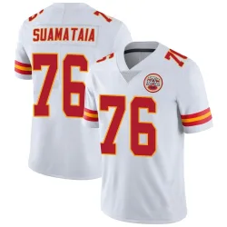 Kansas City Chiefs Men's Limited White Vapor Untouchable Jersey (76 Kingsley Suamataia)