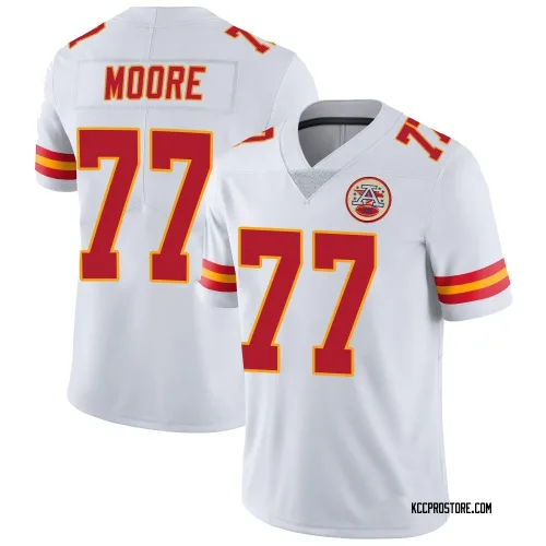 Kansas City Chiefs Men's Limited White Vapor Untouchable Jersey (77 Jaylon Moore)