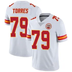 Kansas City Chiefs Men's Limited White Vapor Untouchable Jersey (79 Nick Torres)