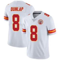 Kansas City Chiefs Men's Limited White Vapor Untouchable Jersey (8 Carlos Dunlap)