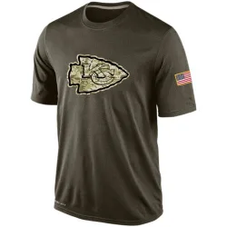 Kansas City Chiefs Men's Olive Salute To Service KO Performance Dri-FIT T-Shirt