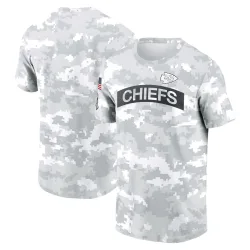 Kansas City Chiefs Men's White 2024 Salute To Service Big & Tall Performance T-Shirt
