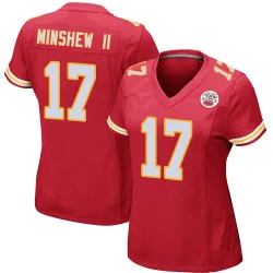 Kansas City Chiefs Women's Game Red Team Color Jersey (17 Gardner Minshew)