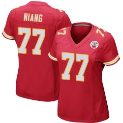 Kansas City Chiefs Women's Game Red Team Color Jersey (77 Lucas Niang)