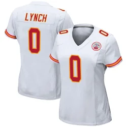 Kansas City Chiefs Women's Game White Jersey (0 Blake Lynch)