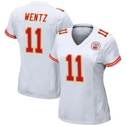 Kansas City Chiefs Women's Game White Jersey (11 Carson Wentz)
