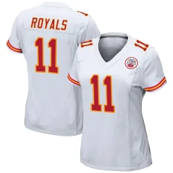 Kansas City Chiefs Women's Game White Jersey (11 Jalen Royals)